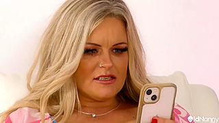 Lucky Stud Hammers Busty Blonde MILF Niki in Wild Doggystyle Action