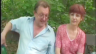 Mature Couple's Wild Forest Fuck Fest Caught on Camera Outdoors
