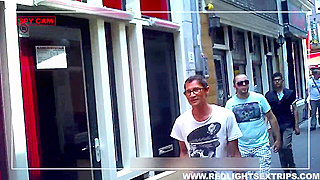 Watching a Busty Hooker Get Fucked Hard in the Window