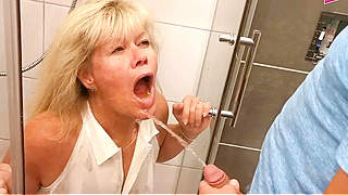 Lustful German Mature Housewife Fucks Stud and Gets Caught by Jealous Husband