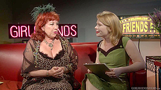 Mature Lesbians Sucking and Fucking in a Wild Talk Show Threesome
