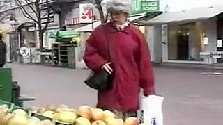 Naughty Granny Takes a Hard Fucking and Creamy Creampie from Horny Stud