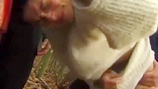 Voluptuous Mature Wife Gets Fucked by Two Strangers in Public Near the Forest
