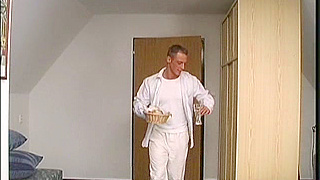 Voluptuous Granny Gets Fucked Hard by a College Hunk and Moans Loudly