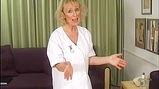 Voluptuous Mature Nurse in Hot Lingerie Gets Creamed Hard and Moans Loudly