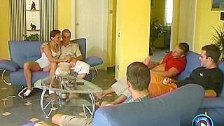 Gorgeous Redhead Cougar Devoured In Wild Gangbang By Hung Studs