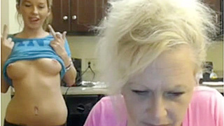 Sex-crazed MILF and Hot Stepdaughter Share a Hard Cock in Steamy Threesome Fuck