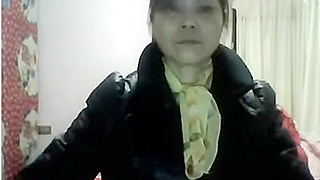 as this Horny Chinese Granny with Giant Tits Teases and Masturbates Live