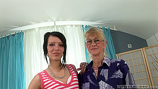 Lustful Granny Tongue Fucks Tight Young Pussy in Steamy Lesbian Encounter