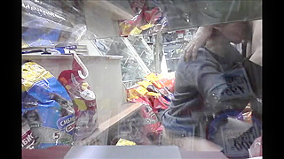 Busty BBW Saleswoman Fucks Security Guard in Supermarket Aisle
