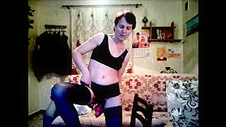 Mature Brunette Stretches Her Old Pussy with a Big Toy in Hot Solo Action