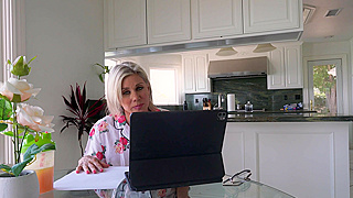 Voluptuous Blonde MILF Moans Loudly While Getting Pounded Hard by a Huge Cock