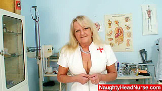 Mature Blonde Slut's Hairy Cunt Rubbed and Fingered in HD