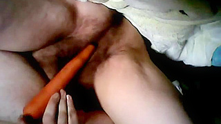 Watching My Busty Milf Wife Pleasure Herself With Vegetables On Camera