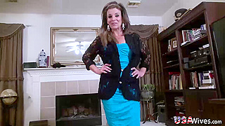 Mature Mom Wife's Super Seductive Striptease And Horny Solo Play With Adult Toys