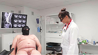 Fat Ugly Guy Gets Sloppy Blowjob From Horny Busty German Female Doctor