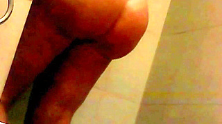 Watching My Chubby Girl Shave Her Hairy Pussy And Legs In The Shower