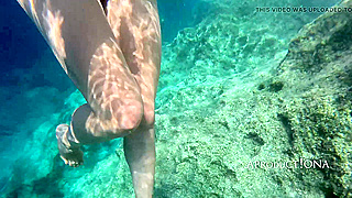 Sizzling Morning ☆ Aura's Naughty Piss All Over Pixie at Private Beach Steps