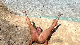 Naughty Babe's Beach Piss Fest ☆ Golden Showers, Self Pee, and Wild Piss Play