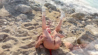 Piss-Soaked Beach Sluts ☆ Wild Urine Frenzy Leaves Me Drenched and Confused