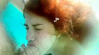 Horny Chick's Watersport Show ☆ Pissing and Fucking in Public Waves