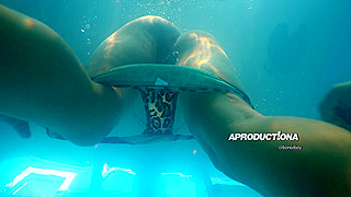 Messy Outdoor Golden Shower Fun ☆ MILF Pisses, Fucks, and Sucks Underwater