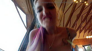 Slutty Babe Eats Ass, Feet, and Cum, Then Swallows My Piss in Wild Weekend