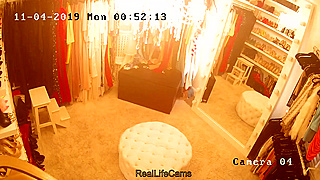 A beauty lives alone, often undressed or changing clothing