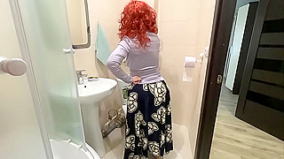 My Red-Haired Step-Mom Moan During Rough Anal Sex with Stepson