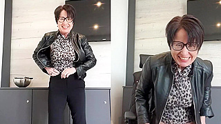 Busty Milf Slut Pleasures Her Tight Ass With Dildo And Pisses In Office