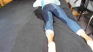 Pranked to wet jeans on the bed