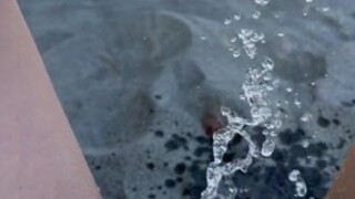 Sexy Stranger Watches Guy Pissing Hardcore On The Beach