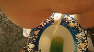 Naughty Babe Caught Standing To Piss In The Toilet On Hidden Cam