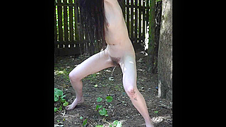 Cute Teen Tied To A Tree And Forced To Pee In Public