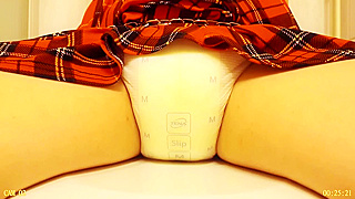 Bound To The Toilet In A Wet Diaper: Piss-Soaked And Humiliated