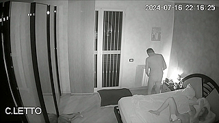 Kinky Italian Couple Caught Fucking Hard on Hidden IP Cam