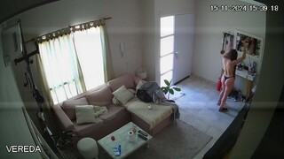 Gorgeous Babe's Perfect Ass on a Hidden IP Cam