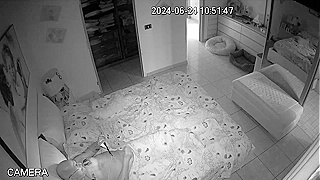 Filthy Daddy Caught Jerking Off on Hidden IP Cam While Wife is Away