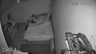 Caught on Hidden Cam: Beautiful Woman Masturbating Softly in Bedroom