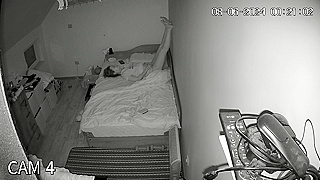 Caught on Hidden Cam: Beautiful Woman Masturbating Softly in Bedroom