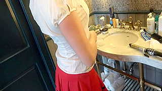 A couple of horny starlets in lingerie are playing in the living room