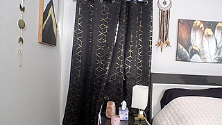 The Asian got passed the fuck out so the blonde uses this chance