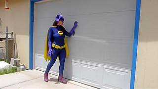 The villain schemed a grate plan to capture the thick super hero