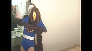 Man wearing a mask and manhandling and a passed the fuck out MILF