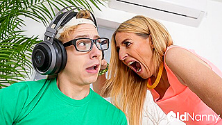 Seductive Blonde Granny Fucks Hard, Wrinkled Pussy Gushes, Wet Noises Echo