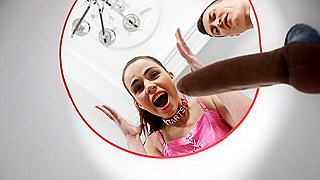 Stepbrother's Valentine's Day Surprise - Horny Sirena Milano Sucks and Fucks His Big Cock