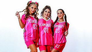 Lucky Coach Fucked Hard By Horny Soccer Sluts After Practice