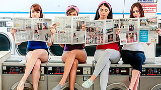 Caught A Panty Sniffing Creep At The Laundromat And Made Him Our Bitch