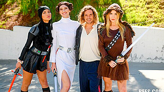 Horny Cosplay Cuties Andi Rose, Nikole Nash And Nikole Nash Enjoy Wild Foursome