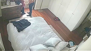 Spy Ipcam Captures European Beauty In Red Lingerie Getting Fucked Hard